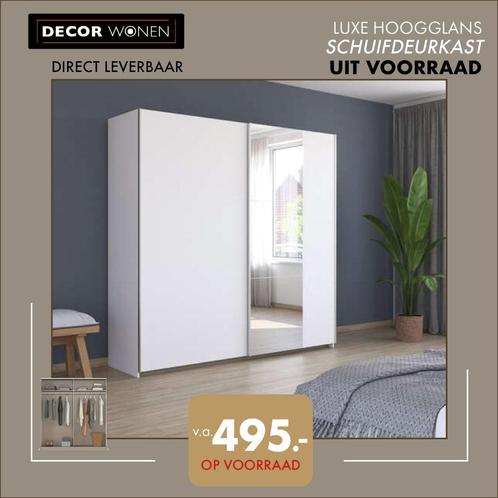 Schuifdeurkast Gardrobe Kledingkast actie v.a. €495,-, Huis en Inrichting, Kasten | Kledingkasten, Nieuw, 200 cm of meer, 200 cm of meer