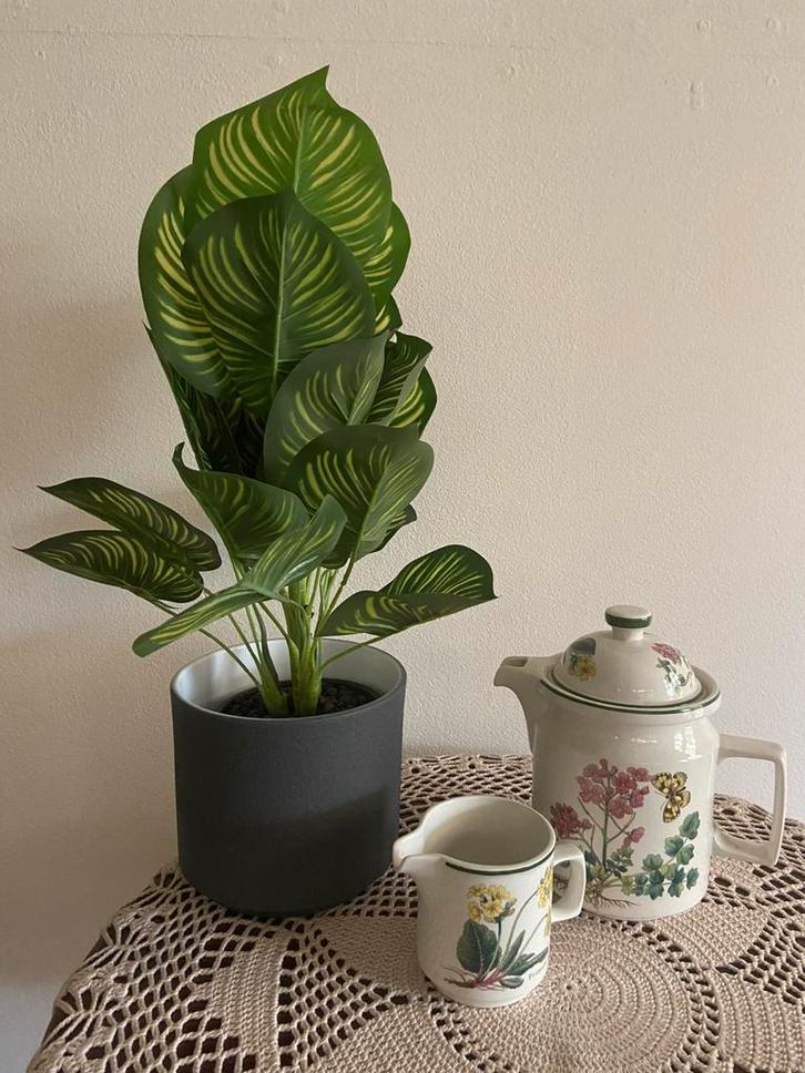 Vintage Florabunde Enouch Wedgwood theepot met melkkan, Antiek en Kunst, Antiek | Keramiek en Aardewerk, Ophalen of Verzenden