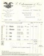 Amsterdam-oude factuur-E. Ostermann & Co's-Wasmiddel-1941, Verzamelen, Overige Verzamelen, Gebruikt, Verzenden
