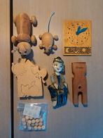 Houten Speelgoed Set: Beestjes, Puzzel, Klok, Ophalen of Verzenden, Gebruikt, Overige typen