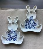 Konijntje ~kleintje kunst ~ porselein blauw ~ atelier, Ophalen of Verzenden, Nieuw