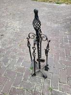 4-delig gietijzer haardgereedschap, Ophalen, Gebruikt, Vrijstaande haard, Houthaard