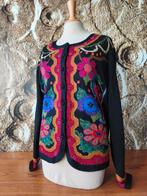 💖Prachtig 100% Baby Alpaca vest Intarsia M, Kleding | Dames, Truien en Vesten, Maat 38/40 (M), Overige kleuren, Ophalen of Verzenden