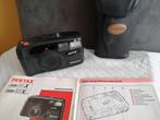 Pentax Zoom 60 X compact camera + tas fototoestel fimrol, Ophalen of Verzenden, 1980 tot heden, Filmcamera