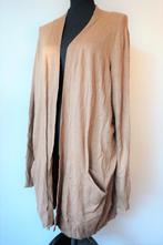 CAMAIEU Prachtig Beige/Bruin Lang Vest met Pockets XL, Kleding | Dames, Beige, Ophalen of Verzenden, Zo goed als nieuw, Maat 46/48 (XL) of groter