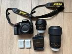 Nikon D3300 met 2 lenzen (18-55mm; 70-300mm) & 2 accu's, Audio, Tv en Foto, Fotocamera's Digitaal, Gebruikt, Spiegelreflex, Ophalen of Verzenden
