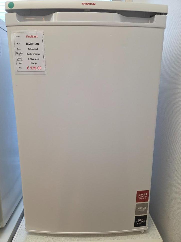 koelkast - Inventum - tafelmodel, Witgoed en Apparatuur, Koelkasten en IJskasten, Gebruikt, Zonder vriesvak, 100 tot 150 liter