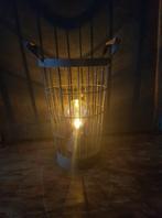 Mand lamp op batterij roestbruin sober,landelijk, Nieuw, Ophalen of Verzenden, X, X