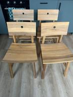 Ikea houten eetkamerstoelen SKOGSTA, Ophalen, Gebruikt, Bruin, Vier