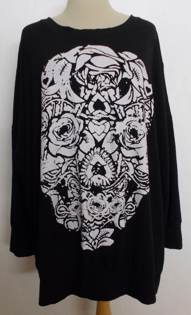 Stoere zwart/witte print tuniek van Yoek! L/XL, Kleding | Dames, Blouses en Tunieken, Zo goed als nieuw, Maat 46/48 (XL) of groter