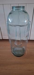Grote glazen vaas met gezicht erin verwerkt, Ophalen, Overige kleuren, Minder dan 50 cm, Glas