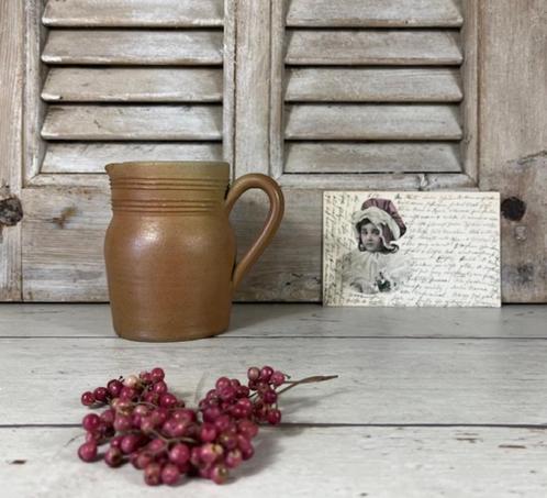 Grès du Berry schenkkannetje met tuit en oor, Antiek en Kunst, Antiek | Keramiek en Aardewerk, Ophalen of Verzenden