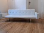 Wit slaap (bankje) lederlook, Ophalen, Gebruikt, Eenpersoons, Wit