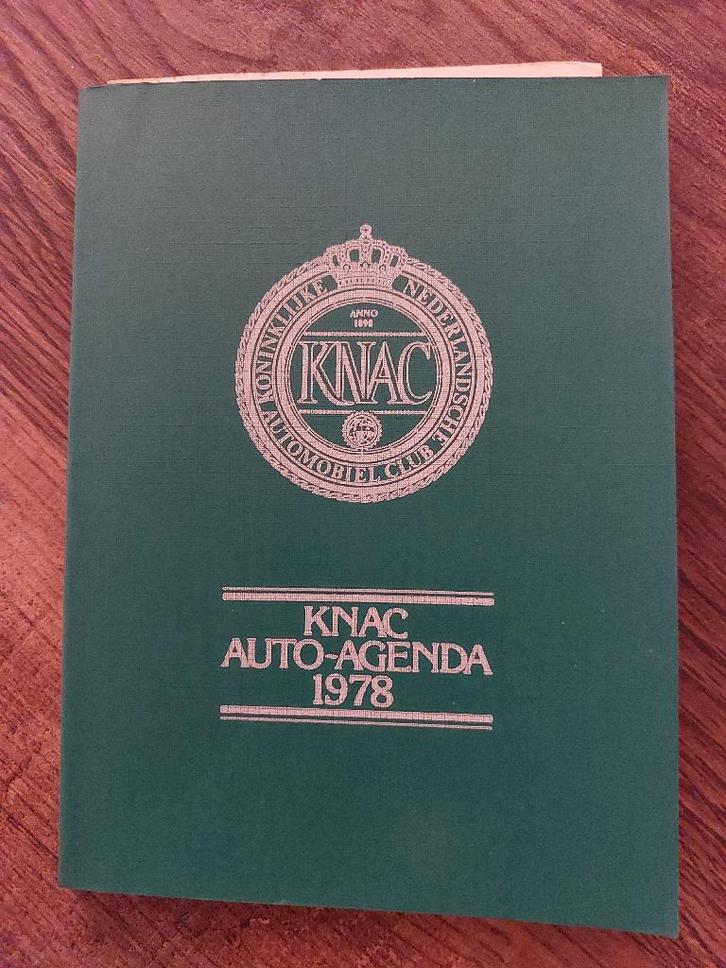 KNAC Auto-Agenda uit 1978, Boeken, Auto's | Boeken, Gelezen, Algemeen, Ophalen of Verzenden