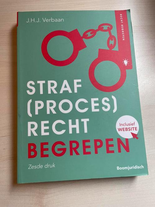 Joost Verbaan - Straf(proces)recht begrepen, Boeken, Studieboeken en Cursussen, Zo goed als nieuw, HBO, Alpha, Ophalen of Verzenden