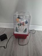 Vintage kerst sneeuwbol lantaarn met licht geluid, Diversen, Kerst, Ophalen of Verzenden