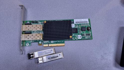 IBM 00E0806 8GB PCIe Dual Port FC Adapter + 2x 8GB SFP+, Computers en Software, Netwerkkaarten, Zo goed als nieuw, Intern, Ophalen of Verzenden