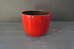 Vintage Steuler 188/16 rode bloempot., Tuin en Terras, Bloempotten, Rond, Binnen, Ophalen of Verzenden, Zo goed als nieuw