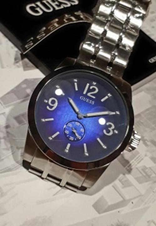 Guess herenhorloge (NOS), Sieraden, Tassen en Uiterlijk, Horloges | Heren, Nieuw, Polshorloge, Overige merken, Staal, Staal, Ophalen of Verzenden