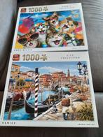 2 puzzels, Ophalen of Verzenden, 500 t/m 1500 stukjes, Zo goed als nieuw, Legpuzzel