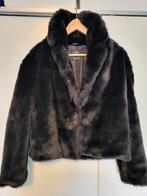 Korte zwarte faux fur jas maat 34, Kleding | Dames, Jassen | Winter, Zwart, Nieuw, Ophalen of Verzenden, Clockhouse