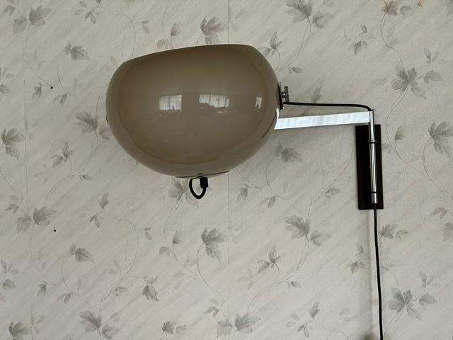 Dijkstra wandlamp jaren 70, Huis en Inrichting, Lampen | Wandlampen, Ophalen, Gebruikt, Metaal