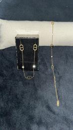 CD Dior Ketting & Armband Set RVS, Sieraden, Tassen en Uiterlijk, Kettingen, Nieuw, Ophalen of Verzenden, Goud, Overige materialen