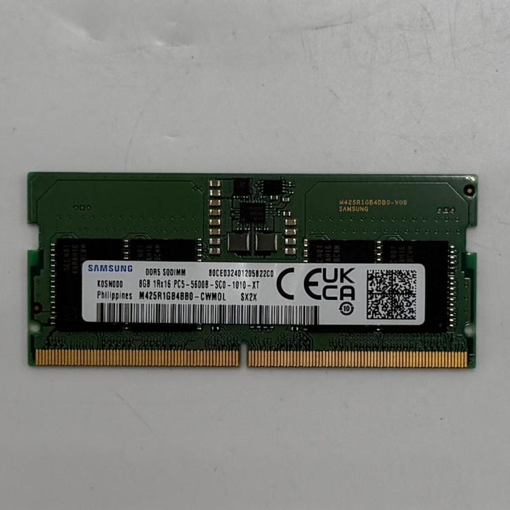 Samsung 8GB 1Rx16 PC5-5600 SODIMM DDR5, Computers en Software, RAM geheugen, Zo goed als nieuw