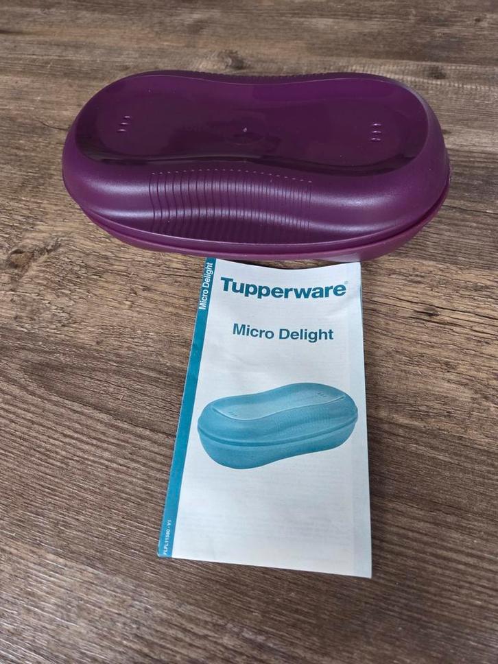 Te koop tupperware Micro Delight, Huis en Inrichting, Keuken | Tupperware, Gebruikt, Bak of Kom, Paars, Ophalen of Verzenden