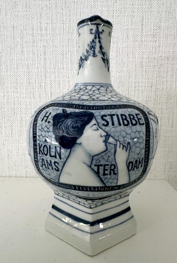 Twee fraaie likeurkruikjes van de firma H. Stibbe, Antiek en Kunst, Antiek | Keramiek en Aardewerk, Ophalen of Verzenden