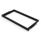 Emuca uittrekbaar frame zwart 832-866mm, Nieuw, Minder dan 100 cm, Metaal, 25 tot 50 cm
