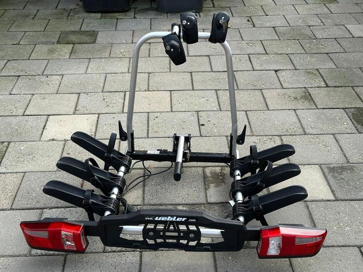 Uebler F32 Fietsendrager - Trekhaak, Auto diversen, Fietsendragers, Gebruikt, Trekhaakdrager, 3 fietsen of meer, Brede banden