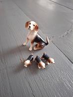 Bone China Moeder Hond met Puppies, Ophalen of Verzenden