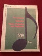 Bladmuziek Bach Inventionen Sinfonien Klavier, Muziek en Instrumenten, Bladmuziek, Gebruikt, Klassiek, Ophalen of Verzenden, Artiest of Componist