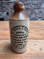 antieke Engelse stoneware drankfles W. Coulthard Carlisl, Ophalen of Verzenden