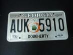 Kentekenplaat licenseplate Georgia Dougherty USA, Verzamelen, Verzenden, Gebruikt, Auto's