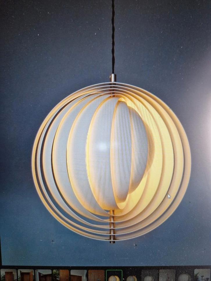 Moon lamp Verner Panton | Vitra, Huis en Inrichting, Lampen | Hanglampen, Gebruikt, Minder dan 50 cm, Ophalen