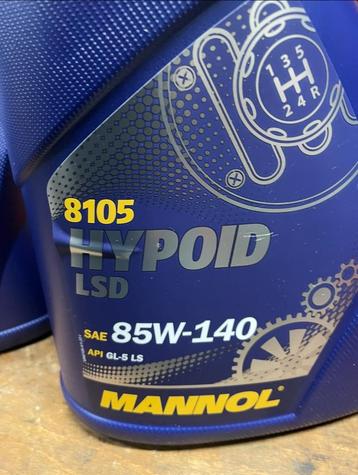 Mannoil Hypoid 85-W140 2x volle kan 4 liter beschikbaar voor biedingen