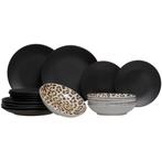 🍽️zgan: Vibe 18-delige bordenset - Serie Belfast🏷️€42,50-, Keramiek, Ophalen of Verzenden, Zo goed als nieuw, Bord(en)