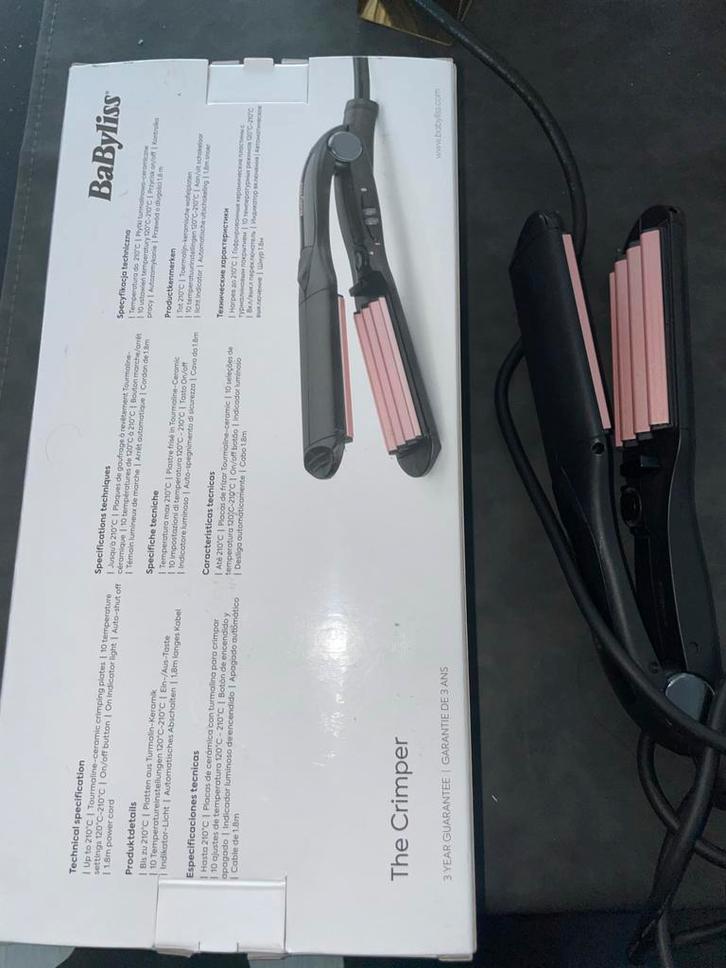 Babyliss Crimper - Haarstyling Tool, Witgoed en Apparatuur, Persoonlijke-verzorgingsapparatuur, Zo goed als nieuw, Haarverzorging