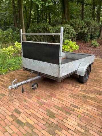 Aanhanger 250x125 cm ongeremd aanhangwagen beschikbaar voor biedingen