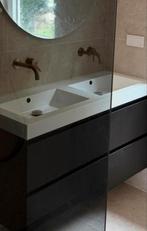 Dubbele Wastafel 120x48cm, Huis en Inrichting, Badkamer | Badkamermeubels, Ophalen, 100 tot 150 cm, Zo goed als nieuw, Minder dan 100 cm