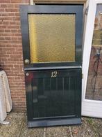Duo hardhouten buitendeur. Half/half deur, Doe-het-zelf en Verbouw, Gebruikt, Overige typen, 150 tot 225 cm, Inclusief glas