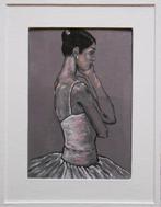 "Ballerina (12)" Ingelijst schilderij, Antiek en Kunst, Verzenden