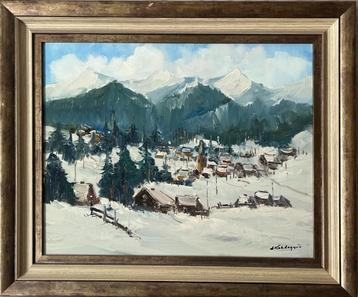 Olieverfschilderij Kelderman - Interlaken Zwitserland beschikbaar voor biedingen