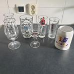 Mix bierglazen en bierpullen (7 stuks), Ophalen of Verzenden, Gebruikt, Bierglas