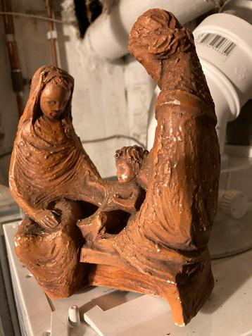 Kerststal beeldje kerststal Maria, Jozef en het kindje Jezus beschikbaar voor biedingen