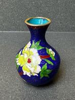 Vaasje Cloisonne emaille koper China, Ophalen of Verzenden