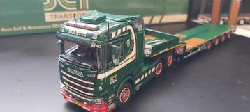 Scania R serie mid roof 6x4 met nooteboom semi q beschikbaar voor biedingen