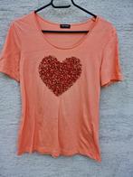 Gerry Weber oranje t shirt met glitter hart mt M, Kleding | Dames, T-shirts, Maat 38/40 (M), Oranje, Ophalen of Verzenden, Zo goed als nieuw